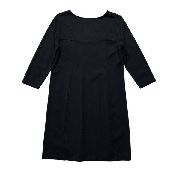 J. Jill Women's Size Medium Black Ponte Shift Dress - Picture 5 of 10